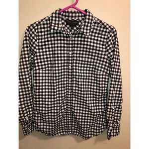 Banana republic checkered flannel